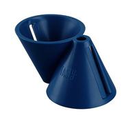 Tasty 2 in 1 Spiral Slicer and Cutter, Hand Held Vegetable Spiraliser with Interlocking Funnels, Zoodles Spaghetti Maker and Vegetable Slicer Cutter, Colour: Blue, Dimensions: 10,5 x 5 x 7cm