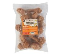 Tasty and Meaty Rawhide Knotted Chews Treats for Dogs - Pack of 10