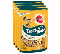 Tasty Bites - Cheesy Nibbles - Pack of 4 - a Resealable Pack of Tasty Dog Treats - No Artificial Colours or Flavours - Contains: Omega 3, Vitamins, Minerals