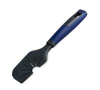 Tasty Everyday Dough Scraper & Whisk Cleaner, Silicone Spatula for Baking & Whisk Wiper Tool, Batter Scraper Tool, Non-Stick, Anti-Scratch Rubber Spatula, 25x5.5x2.5cm, Dark Grey, Blue
