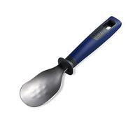 Tasty Everyday Ice Cream Scoop, Ice Cream Portioner, Stainless Steel Ice Cream Scoop Spoon, Non-Stick Ice Cream Scooper with Soft-Touch Handle, Colour: Dark Blue, Grey and Stainless Steel