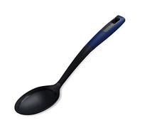 Tasty Everyday Serving Kitchen Spoon with Measurements, Non-Stick Cooking Spoon with Tablespoons Measurements & Soft Grip Handle, Stirring Spoon, Non-Scratch, Colours: Dark Blue, Grey