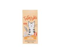 Tasty Licks 105g - Chicken - Suitable For Cat 3+ Months - Low In Fat - 7 X 15g Pouches - Contains No Artificial Colours, Flavours And Preservatives (pack of 6)