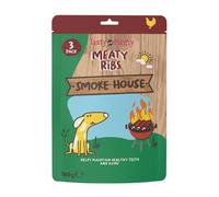 Tasty & Meaty Chicken Dog Treats, BBQ Rib Smokehouse Treats for Adult Dogs, High in Protein, Low Fat, Rawhide Free, Training Treats, No Artifical Colours, 100g