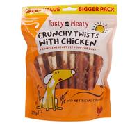 Tasty and Meaty Chewy Twists with Chicken Dog Treats - 320g