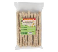 Tasty & Meaty Dog Treats - Mint Fresh Breath Bone Chews (Approx. 10cm), Dental Dog Chews, 100% Natural Rawhide, Pack of 18 (450g)