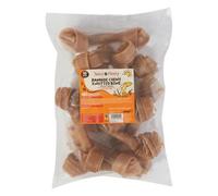 Tasty and Meaty Rawhide Knotted Chews Treats for Dogs - Pack of 10