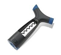 Tasty Multifunctional Corkscrew 4 in 1, Bottle Opener with Wine Stopper, Wine Corkscrew Opener with Pourer and Foil Cutter, Kitchen Gadgets, Colours: Dark Blue, Grey, Dimensions: 8x10.5x5cm