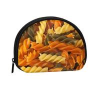 Tasty Pasta, Women's Storage Bag Shell Makeup Bag Small Coin Purse Shell Change Pouch
