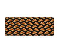 Tasty Pizza Oversized Desk Pad, Thick Base Mat, Ergonomic Comfort Pad for Precision Mouse Control