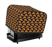 Tasty Pizza Print 4-Slice Toaster Cover Dustproof Waterproof Kitchen Appliance Protector Decor