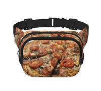 Tasty Pizza Print Fanny Pack for Women Men Waist Bag with Adjustable Strap for Travel Hiking Cycling