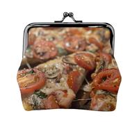 Tasty Pizza Print Versatile Coin Purse Exquisite Mini Wallet Cute Change Pouch for Any Occasion