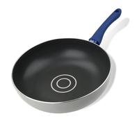 Tasty Wok Pan Ø28 cm, Non-Stick Cookware with Oil Dosing System, All Stoves incl. Induction, Stir Fry Pan with Soft-Touch Handle, Dimensions: Ø28cm, Colour: Blue, Grey, Black, Light Grey