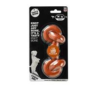 TastyBone Knotted Nylon Dog Chew Toy for Small, Medium & Large Dogs (Lamb Chop) - Indestructible for Aggressive Chewers, Everlasting Flavour, Strong Healthy Teeth, Made in the UK