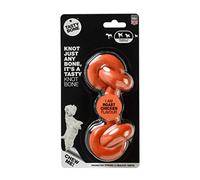 TastyBone Knotted Nylon Dog Chew Toy for Small, Medium & Large Dogs (Roast Chicken) - Indestructible for Aggressive Chewers, Everlasting Flavour, Strong Healthy Teeth, Made in the UK