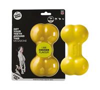 TastyBone Nylon Dog Chew Toy for Extra Large Dogs (Chicken) - Indestructible for Aggressive Chewers, Everlasting Flavour, Strong Healthy Teeth, Made in the UK