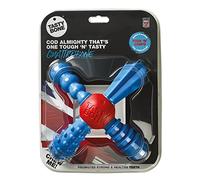 TastyBone QuattroBone Nylon Dog Chew Toy for Large Dogs (Fish & Chips) - Indestructible for Aggressive Chewers, Everlasting Flavour, Strong Healthy Teeth, Made in the UK