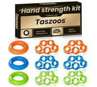 TASZOOS Grip Strength Trainer (9 Pack), Hand Gripper Strengthener, Finger Exerciser, Workout Equipment Great for Rock Climbing, Carpal Tunnel Relief, Hand Recovery