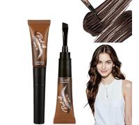 Tat/too Eye Brow Peel Off,Peel Off Eyebrow Gel Tint,Semi-Permanent Colour Eyebrow Dye,Eye Brow Glue,Brow Gel,Waterproof & Long-Lasting,Dual-Head Design,Suitable for Everyone(02# Espresso)