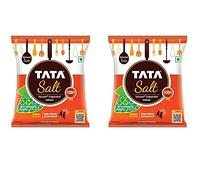 Tata Salt 1kg (Pack of 2) - Vacuum Evaporated Iodised Salt - Iodine Guaranteed - Combination That Aids Proper Mental and Physical Development