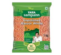 Tata Sampann Unpolished Masoor Dal (Whole), 1kg