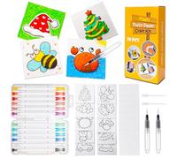 Tatahu Magic Foam Texture Painting - 3D Drawing Puffy Paper Kits Including Acrylic Paint Markers, DIY Arts and Craft Supplies