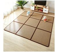 Tatami Cool Mat, Breathable Rattan Summer Mat, Non-Slip Indoor/Outdoor Cooling Solution for Pets, 3-Pack