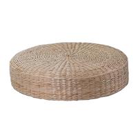 Tatami Floor Cushion - Rustic Woven Straw Seat Cushion Pad | Tatami Floor Pillow Sitting, Relaxing Padded Room Straw Mat, Meditation Mat for Sitting on