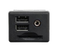 TATARENGS USB Port Panel Compatible With Chevrolet For Tahoe For Suburban 2015 For Corvette 2014 2015 2016 2017 2018 Dual USB Port SD Card Interface AUX Jack