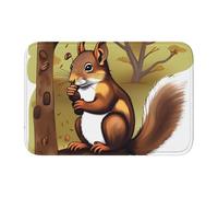TATAUU Nut-Eating Squirrel Hem Pad 40x60. Soft and Comfortable, Non-Slip and Wear-Resistant, with Various Patterns, Suitable for Home and Office.