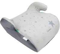 Tataway Car Booster Seat i-Size ECE R129. Booster for Child Safety with a Height from 125 to 150 cm. Seat with Stars,Grey Background.
