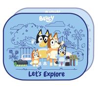 Tataway Car Side Curtains, 44×35cm, Blue Pair - Window Sunshade, Sun and Heat Protection, Colourful Design for Kids