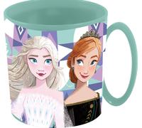 Tataway Disney Frozen Blue Cup for Girls Plastic Frozen Elsa and Anna 350 ml