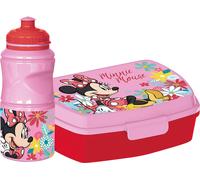 TATAWAY DISNEY Minnie Kids Bottle 380 ml And Sandwich Box Gift Set Pink
