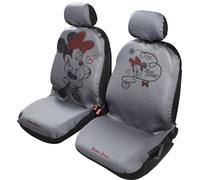 Tataway Pair Front Car Seat Covers Minnie Mouse Mickey Mouse Headrest Grey Red Airbag Compatible Universal For All Cars