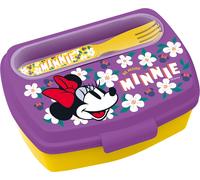 Tataway DISNEY Minnie Sandwich Box With Cutlery Food Container for Kids MPN