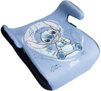 Disney Stitch i-Size Car Booster Seat ECE R129/03 Baby Safety Booster Seat Height 126 to 150 cm with Stitch Graphics, Baby Seat on Blue Background