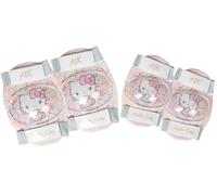 Tataway Hello Kitty Girl's Protection Kit Size S Bike Elbow and Knee Pads Set - With Hard Shell, Inner Padding And Adjustable Elastic Straps CE EN14120 Certification