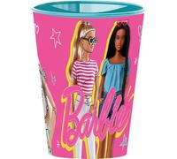 TataWay in viaggio si cresce Barbie 260ml Pink Plastic Cup with Spout Suitable for Easy Drinking