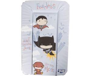 TataWay in viaggio si cresce - Justice League Soft Change Table | Waterproof PVC Coating | Compact 73x48cm | Padded with PU Foam | DC Comics Superman, Batman, Flash, Made in Italy, Polyurethane