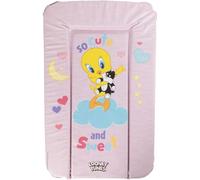 TataWay Looney Tunes Soft Changing Mat, Practical and Hygienic, Padded in Soft PUR, Compact 48 x 73 cm, Titi and Silvestre, Made in Italy, Polyurethane, PVC