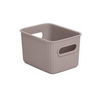 Tatay 1.5 Litre Small Multipurpose Storage Basket, Taupe Brown, 12.8 x 16.7 x 10