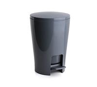 Tatay Diabolo Bathroom Bin, Polypropylene, Grey, One Size