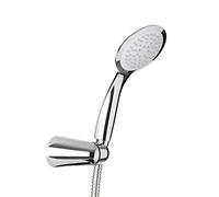 TATAY Alcala Shower Artichoke with Holder and Hose 1.5M, 10cm Diameter, ABS, 1 Position, Water Saving System and Antique, Chrome Plated