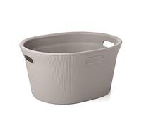 Tatay Baobab Laundry Basket, 35L Capacity, Polypropylene, BPA free, 3 handles. Taupe. Measures 52 x 42.5 x 26.5 cm