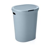 Tatay Baobab Laundry Basket, 40L Capacity, Polypropylene, BPA free, with Lid. Mist Blue. Measures 41 x 33 x 50 cm