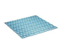 TATAY Bath Mat, Non-slip, PVC with Suction Cups, Resistant to Mold and Microbes, Anti-Bacterial, Pisces Design, Blue. Measures 54 x 54 cm
