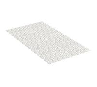 TATAY Bath Mat, Non-slip, PVC with Suction Cups, Resistant to Mold and Microbes, Anti-Bacterial, Pisces Design, Pergamon White. Measures 72 x 36 cm