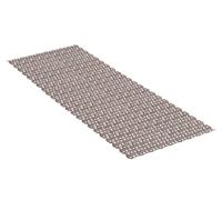 TATAY Bath Mat, Non-slip, PVC with Suction Cups, Resistant to Mold and Microbes, Anti-Bacterial, Pisces Design, Taupe. Measures 97 x 36 cm